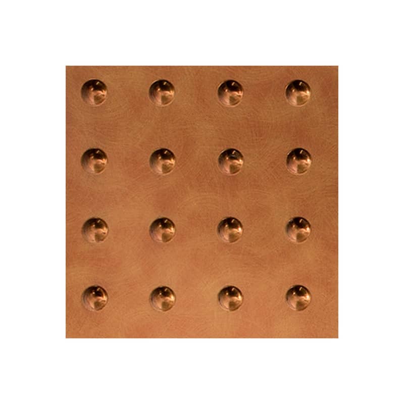 FASÄDE Dome 4-foot x 8-foot PVC Wall Panel in Antique Bronze - Sample