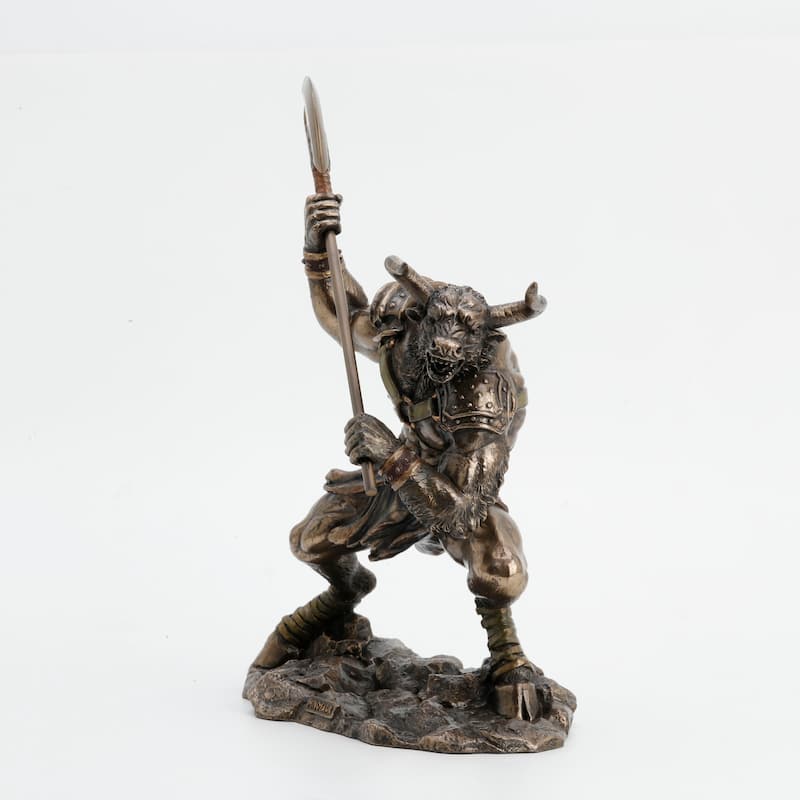 13.78" H MINOTAUR THE CREATURE FROM THE LABYRINTH Cold Cast Bronze - 5.51"x9.65"x13.78"
