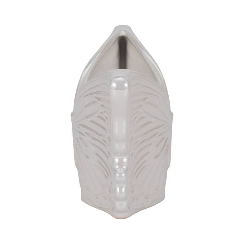 Butterfly Ceramic Planter or Flower Pot - 7", Ivory