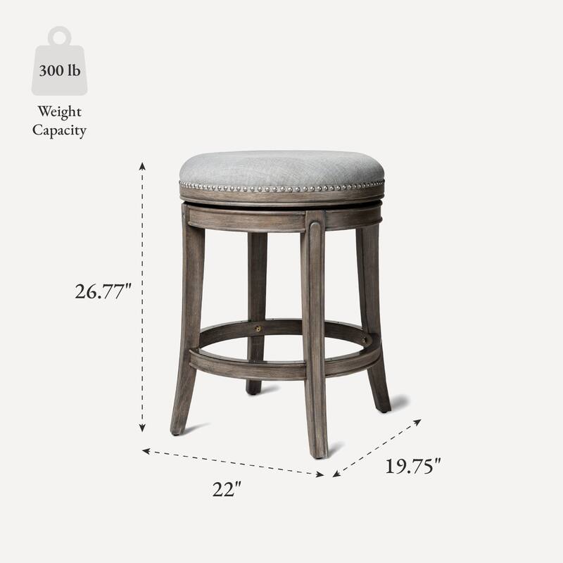 Maven Lane 26" Alexander Backless Counter Height Kitchen Stool