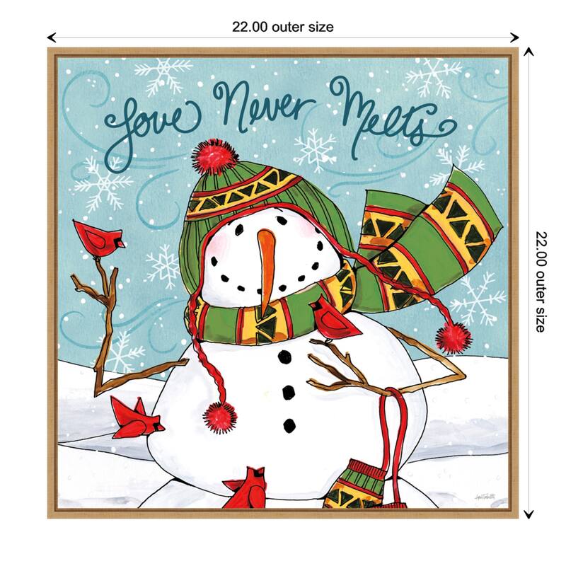 Snowplace Like Home V by Anne Tavoletti Framed Canvas Wall Art