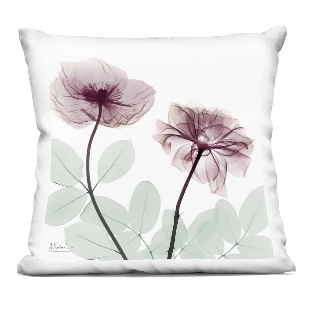 Stupell Mauve Blossoms Duo Decorative Printed Throw Pillow Design by Albert Koetsier