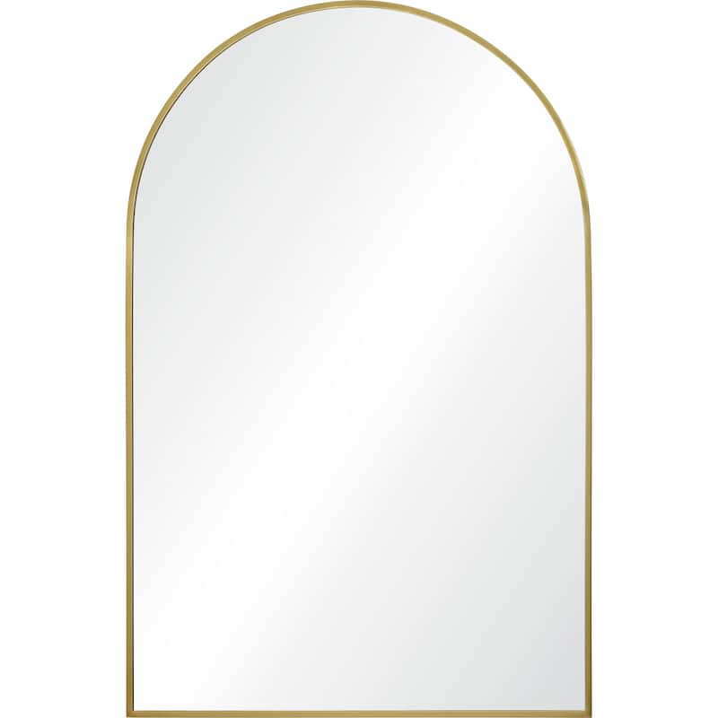 Durness Framed Wall Arch Mirror - 36" - Gold