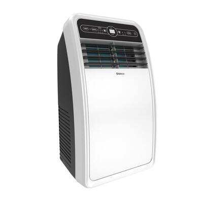 8,000 BTU (4,000 BTU DOE) Portable Air Conditioner Cools 200 sq.ft. with Dehumidifier with Remote, 2 Speeds