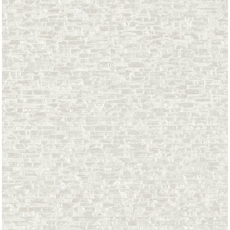 A-Street Prints Belvedere Ivory Faux Slate Wallpaper