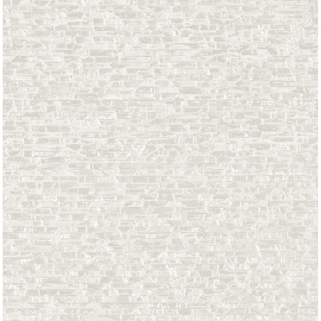 A-Street Prints Belvedere Ivory Faux Slate Wallpaper