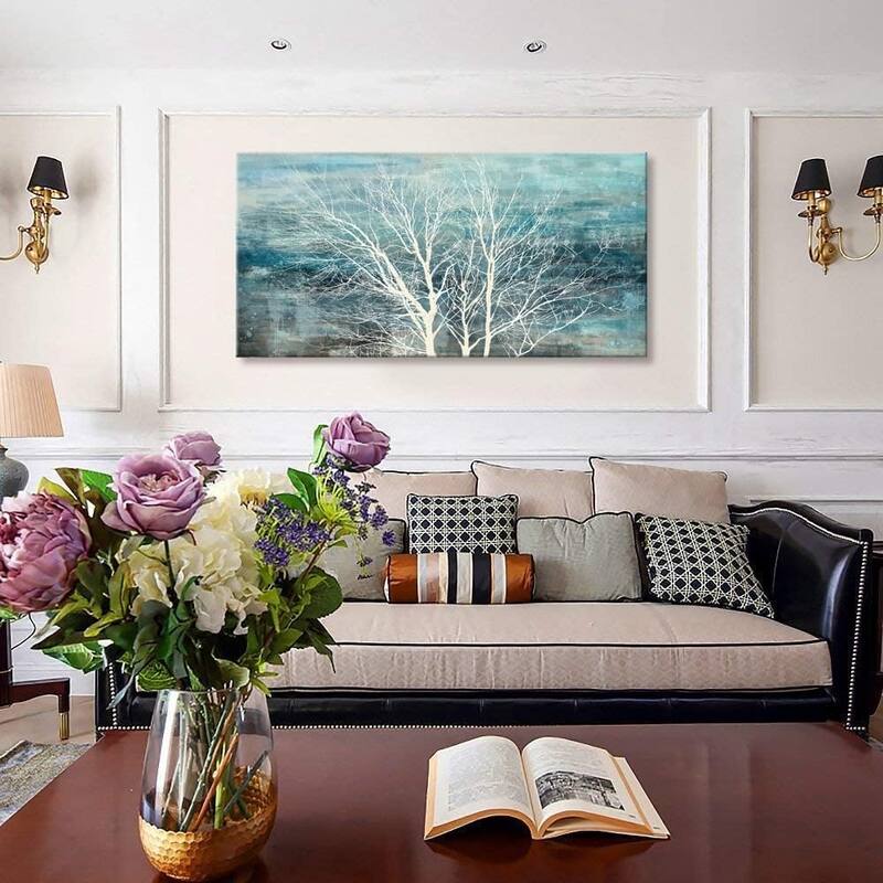 artwork picture Modern Nature Teal Artwork Prints paintings