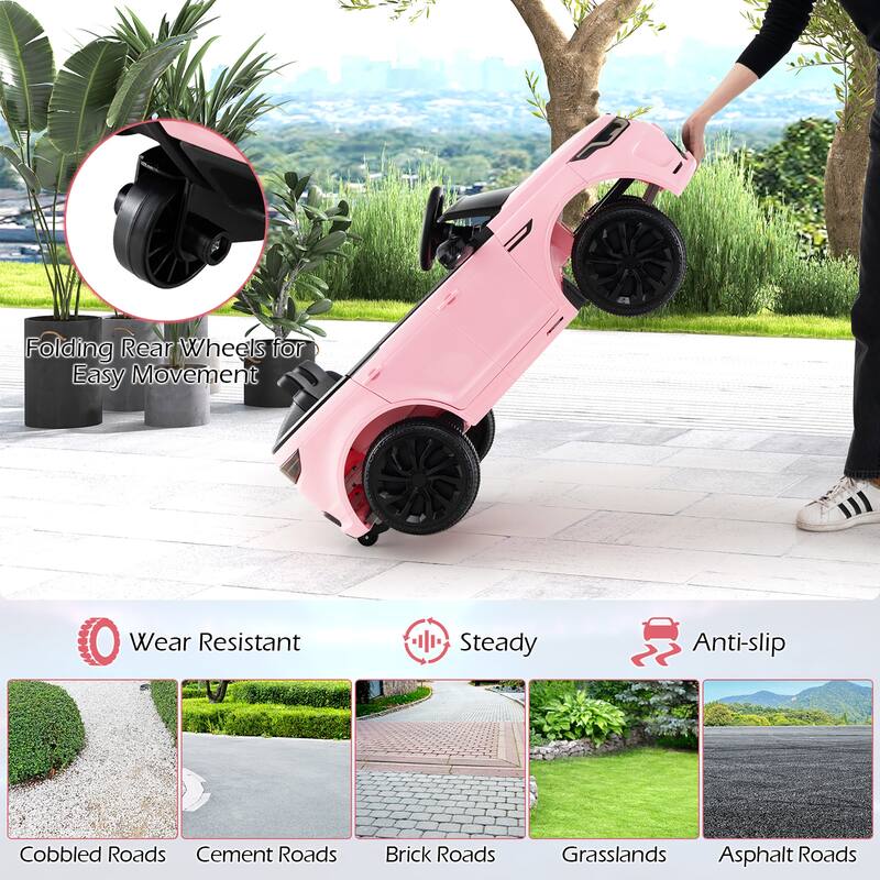 Gymax 12V Kids Ride On Car Licensed Land Rover Electric Vehicle w/