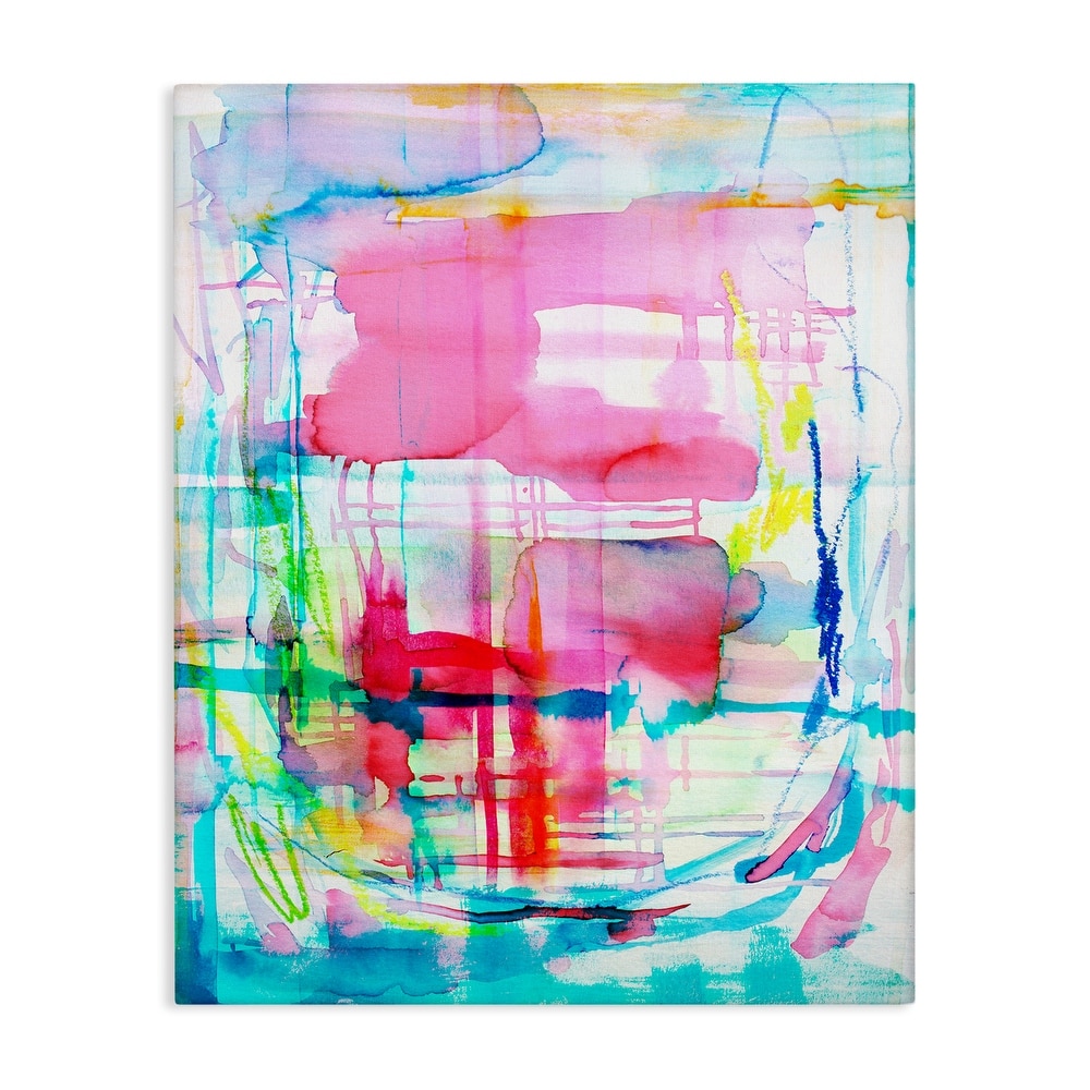 Stupell Vivid Watercolor Abstraction Canvas Wall Art Design By Gemma Bardot
