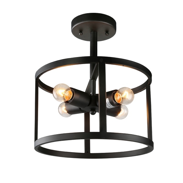 Lnc Modern 4 Light Semi Flush Mount Drum Ceiling Lights W11 8 Xh13 2 Overstock 16995737