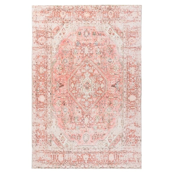 Beatrice Peach Transitional Washable Rug - Bed Bath & Beyond  display picture 2