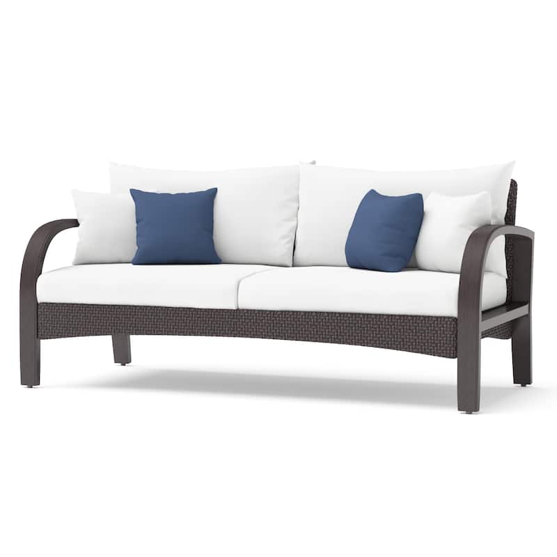 Barcelo 4 Piece Sunbrella Outdoor Patio Motion Seating Set with Table
