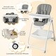 preview thumbnail 10 of 18, Convertible Infant Dining Chair with 5 Backrest and 3 Footrest Positions - 21.5" x 29" x 43.5"