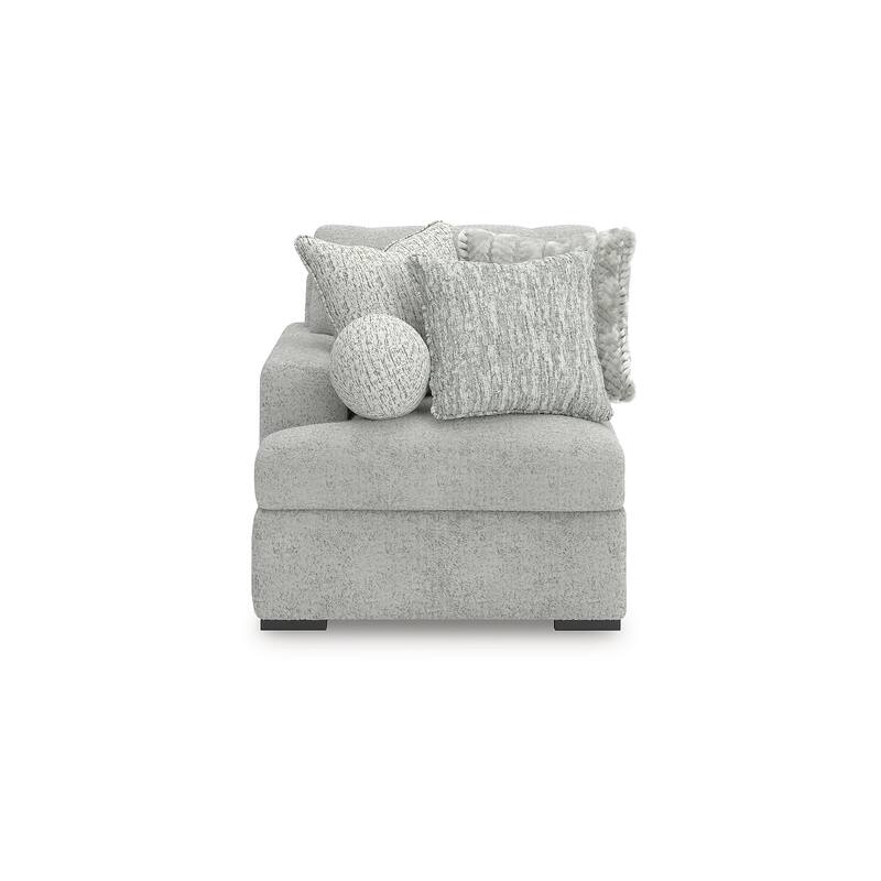 Signature Design by Ashley Snodoodle Gray 3-Piece Sectional with Chaise - 125" W x 67" D x 40" H