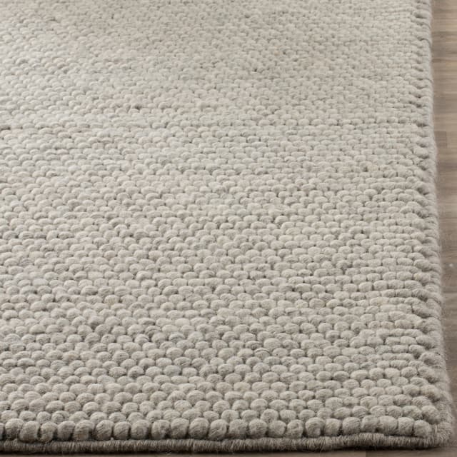 SAFAVIEH Natura Gerta Handmade Wool Area Rug - 8' x 8' Square - Silver
