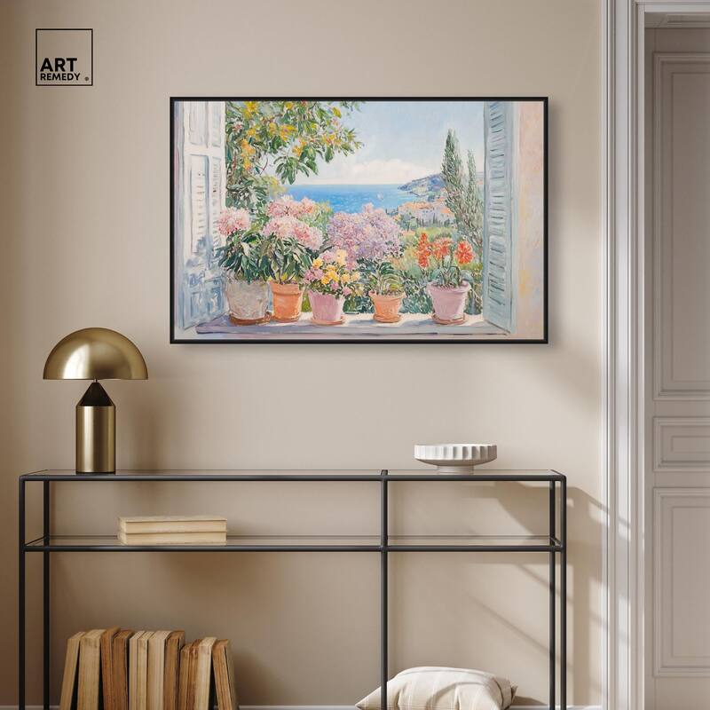 Mediterranean Blooms Canvas by Art Remedy