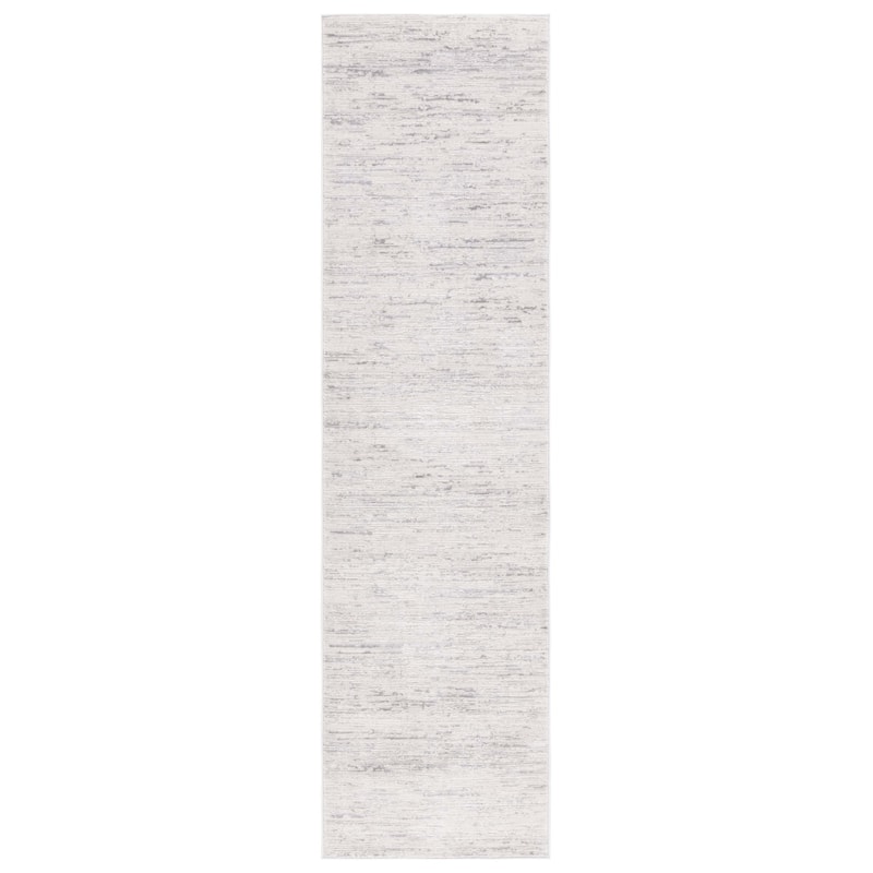 SAFAVIEH Diamond Einfrid Modern Abstract Fringe Rug - 2'2" x 8' Runner - Grey/Beige