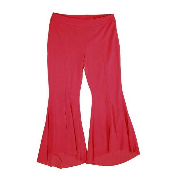 red flare dress pants
