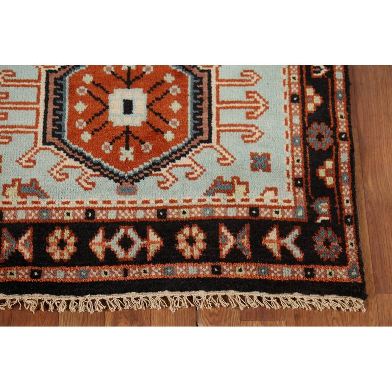 Khotan Indian Accent Rug Hand-Knotted Wool Carpet - 2'11"x 5'1"