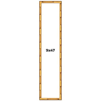 9x47 Frame Gold Bamboo Picture Frame Modern Photo Frame Includes UV Acrylic Shatter Guard Front Acid Free Foam Backing Board