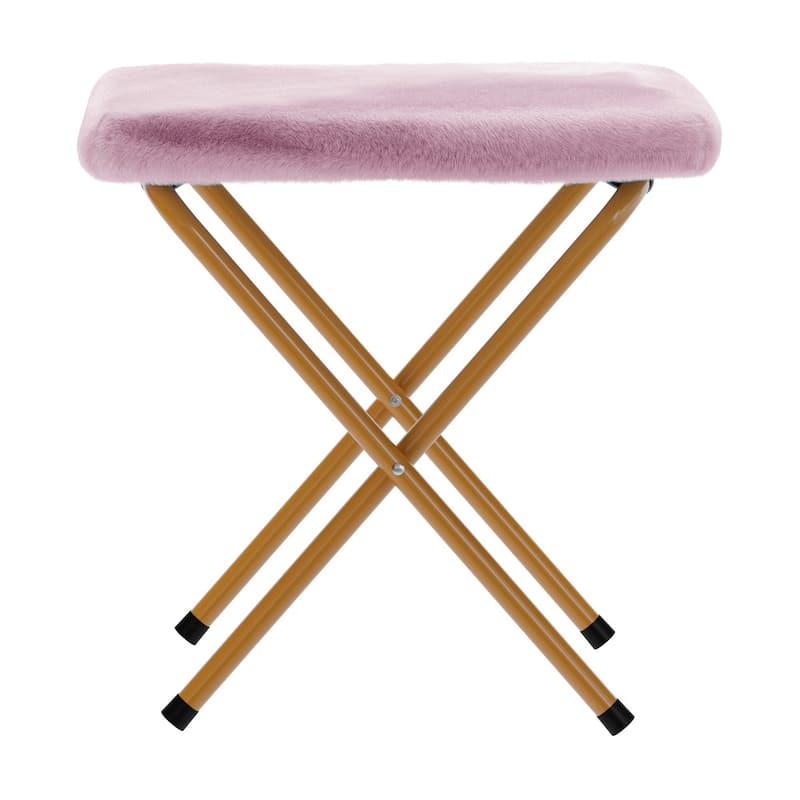 Upholstered XL Folding Saucer Chair with Ottoman - 31"D x 35.75"W x 33.5"H