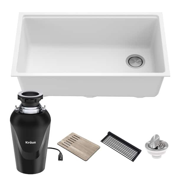 slide 123 of 123, KRAUS Bellucci Workstation Undermount Granite Composite Kitchen Sink