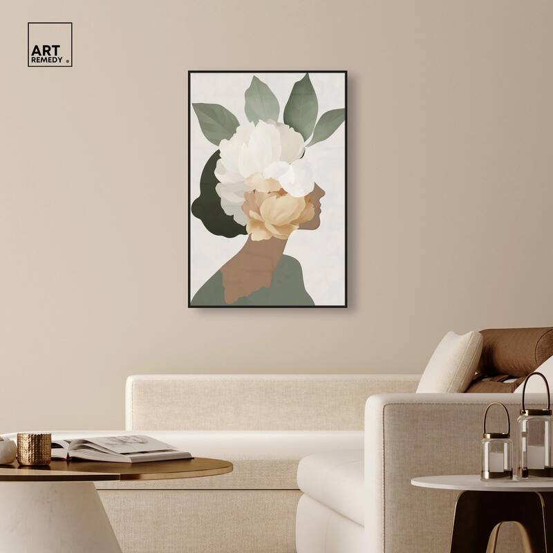 Floral Headpiece II Canvas by Art Remedy