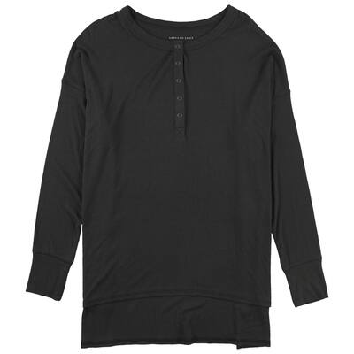 American Eagle Womens Solid Henley Shirt