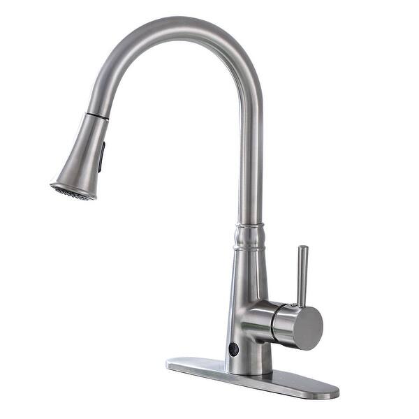 Shop Costway Motion Sense Touchless Kitchen Faucet Pull Down