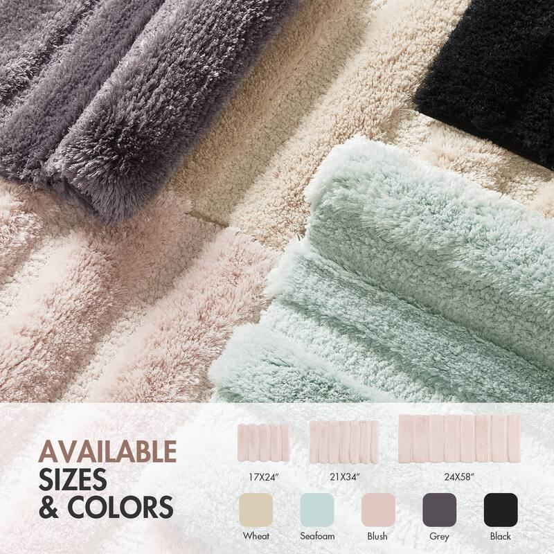 Madison Park Tufted Pearl Channel Solid Bath Rug