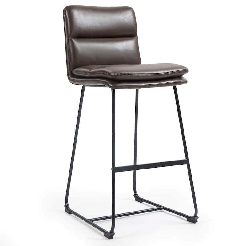 Set of 2 Aulani Upholstered Metal Frame Bar Stool