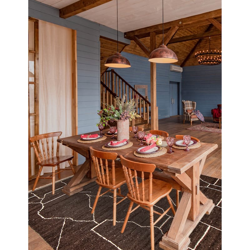 ECARPETGALLERY Hand-knotted Pak Finest Marrakesh Brown Wool Rug - 8'1 x 10'6