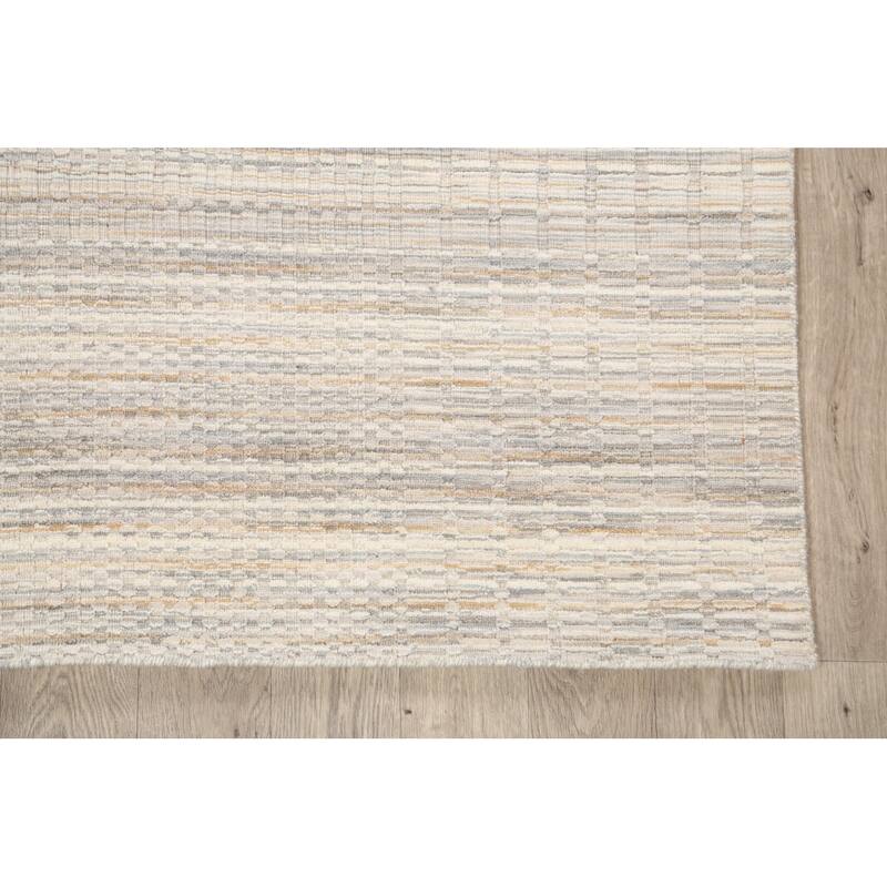 Geometric Modern Moroccan Oriental Wool Area Rug Hand-knotted - 4'8" x 7'7"