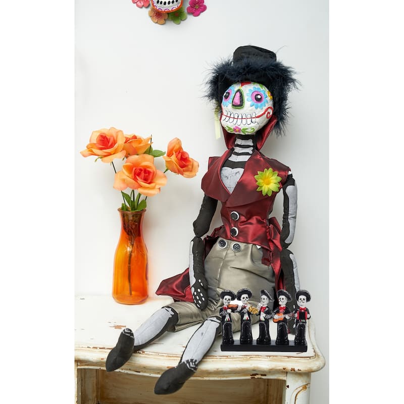 Skeleton Mariachi Figurine
