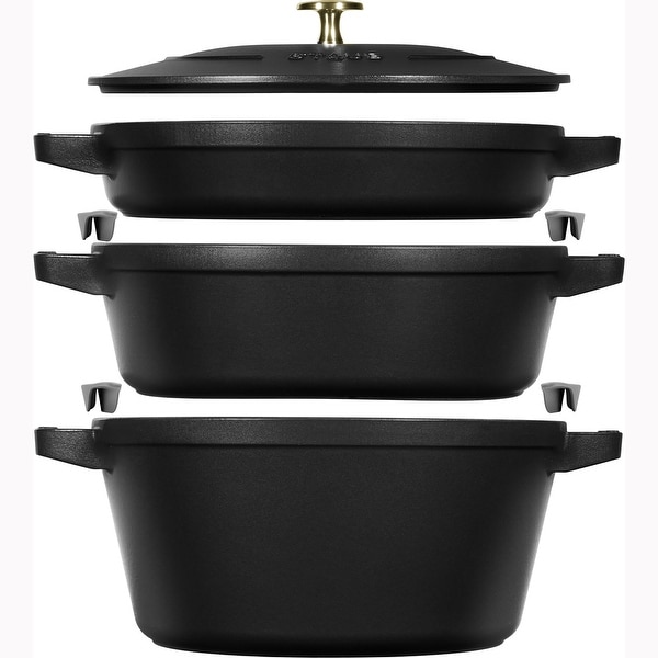 STAUB - Ribonbon STAUB Cast Iron 4-pc Stackable Set - Bed Bath & Beyond