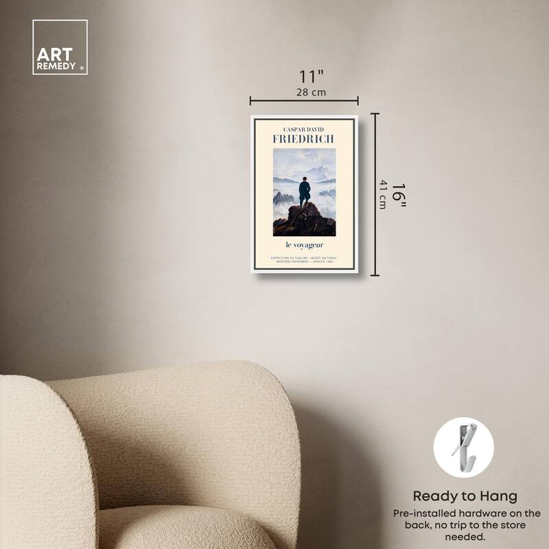 Wanderer in a Sea of Mist Canvas by Art Remedy