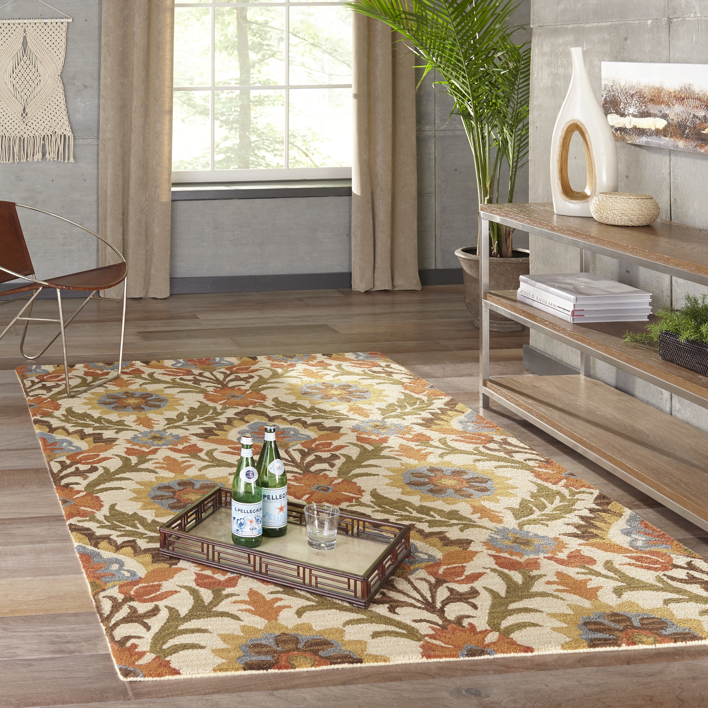 Momeni Tangier Hand-tufted Wool Floral Area Rug