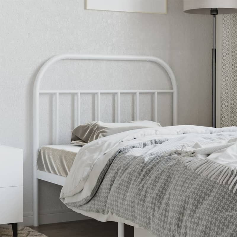 vidaXL 38.2 Inch Metal Headboard, Farmhouse Rustic Headboard Only