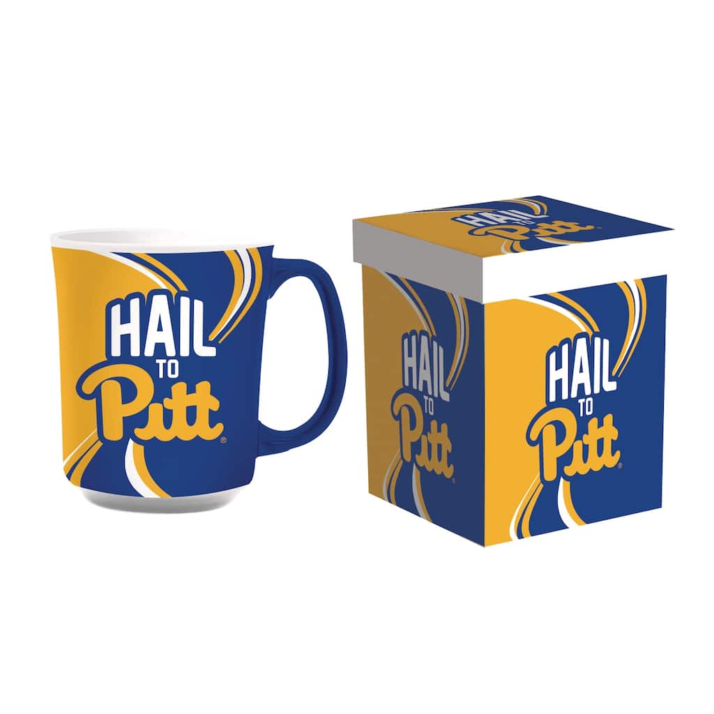 University of Pittsburgh, 14 oz Ceramic Coffee Mug w/ Gift Box
