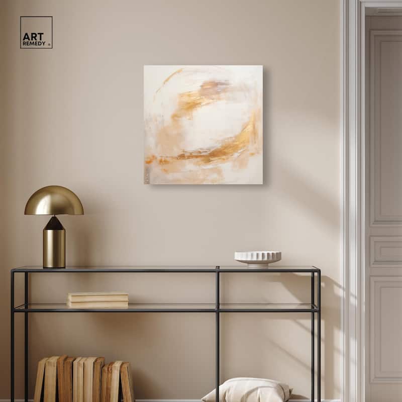 Golden Orb I Canvas by Art Remedy, Gallery Wrapped
