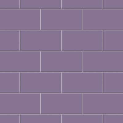 Merola Tile Projectos Violet Purple 3-7/8" x 7-3/4" Ceramic Floor and Wall Tile