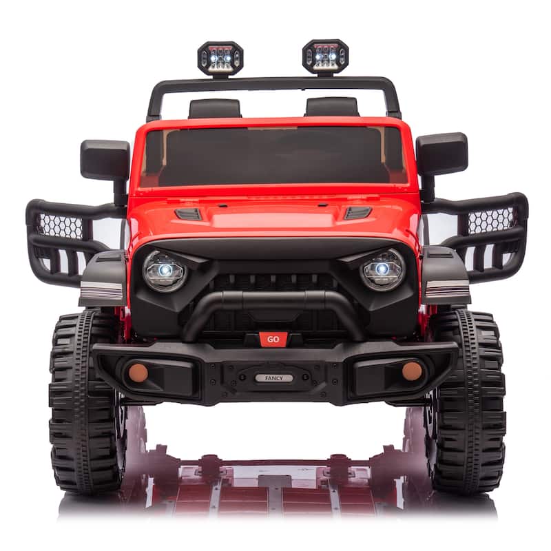 24V Two-Seater Kids Ride On Electric Car W/Parents Control,400w Motor,Provide A Speed Of 1.86-4.35mph For Kids Of 3+