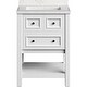 preview thumbnail 1 of 10, Hanover Tremont 24-In. Bathroom Vanity Set includes Sink, Countertop, plus Cabinet w/1 Drawer & Bottom Shelf, White