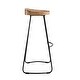 preview thumbnail 68 of 72, MH London Romboss Handmade Mango Wood Saddle Seat Stool