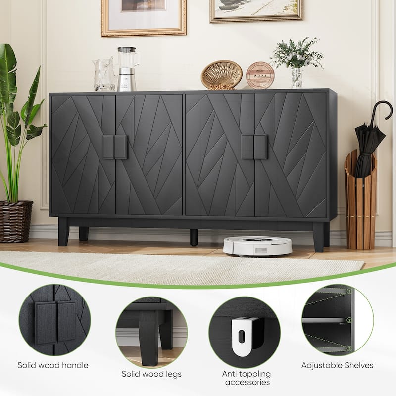 Versatile Modern Buffet Cabinet with Stylish Design