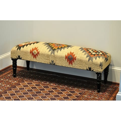 Handmade Upholstered Bench - 47" L x 15" W x 17" H