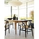 preview thumbnail 8 of 19, Modern Wood Dining Chair With Open Back Arm Armchair Hemp Seat For Home Restaurant Office