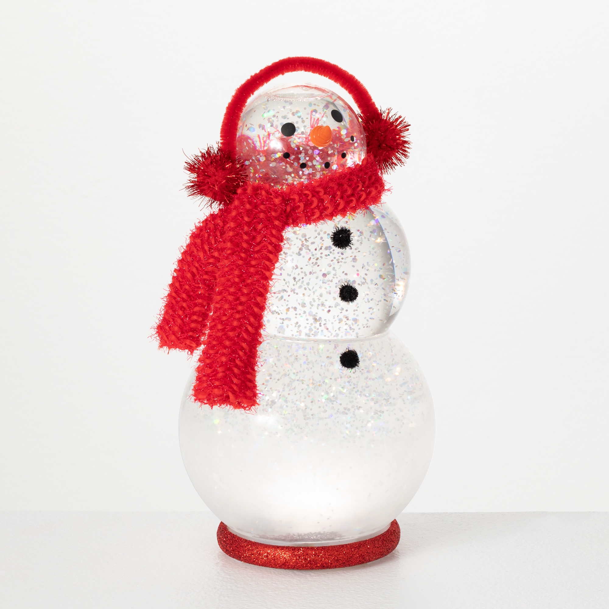 LuxenHome 20.4 in. H Snowman Family Trio on Sled with