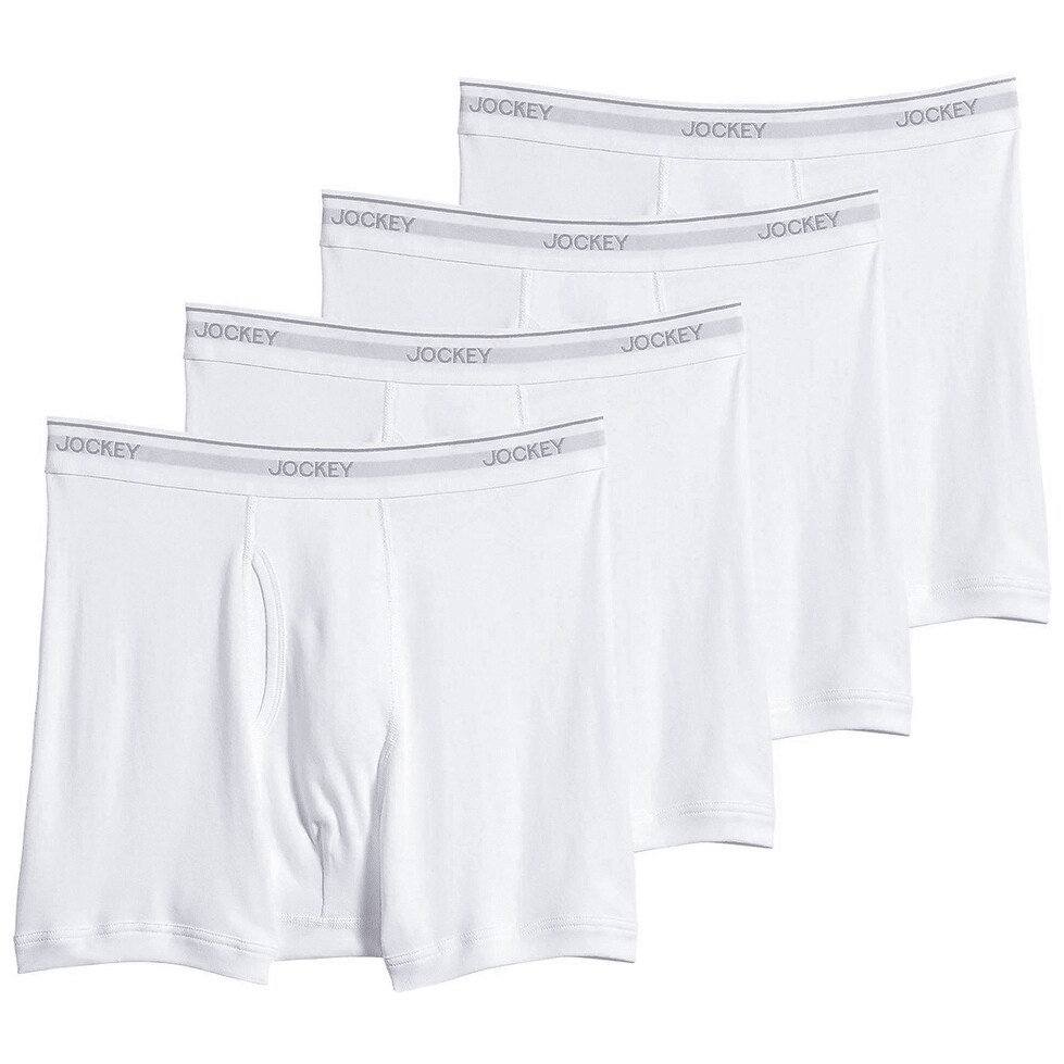 jockey white boxer briefs