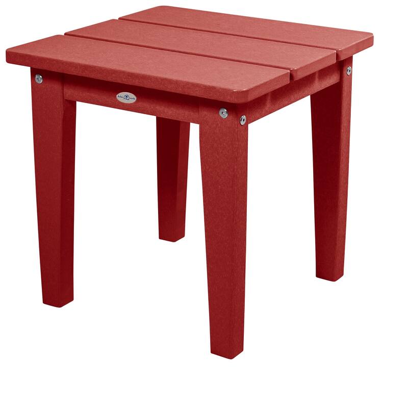 BAHIA VERDE OUTDOORS Adirondack Small Side Table - Boathouse Red